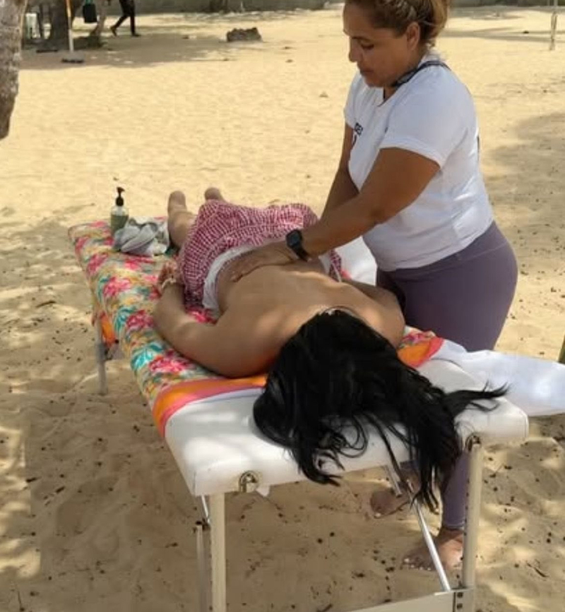 Beach massage in Las Terrenas Dominican Republic